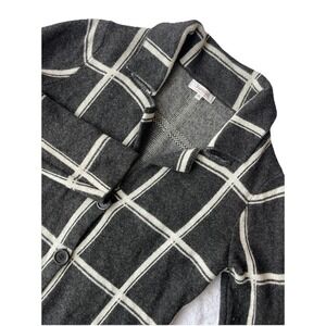 Bartolini Cardigan Sweater‎ Sz S Made in Italy Wool Viscose Cashmere Blend Gray